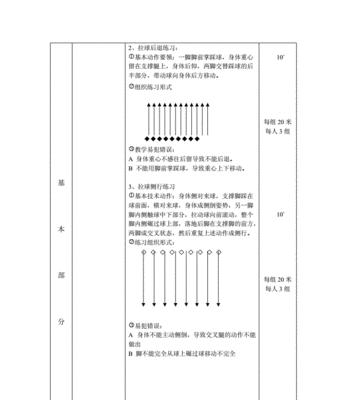 足球过人技巧中学版教案（提升个人技术水平，学会有效突破，成为球场上的明星）