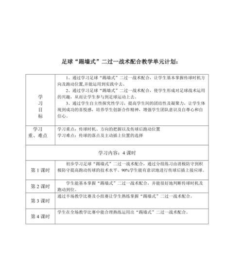 足球过人技巧的简单基础教学（掌握关键技巧，成为足坛明星）