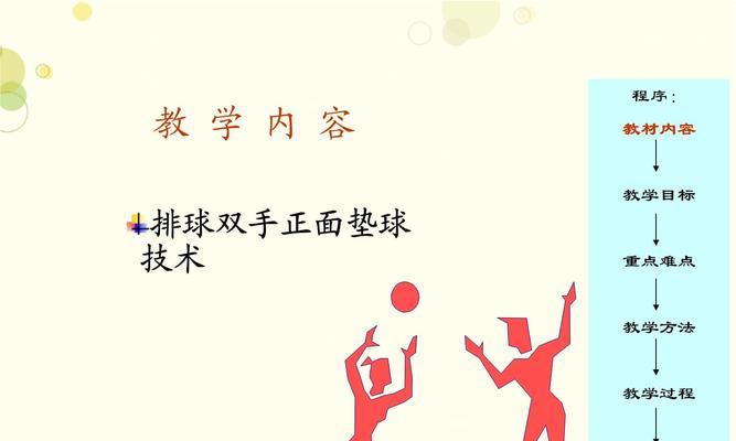 排球中正面垫球的技术要领（掌握正确的动作姿势和击球技巧，提升排球正面垫球水平）