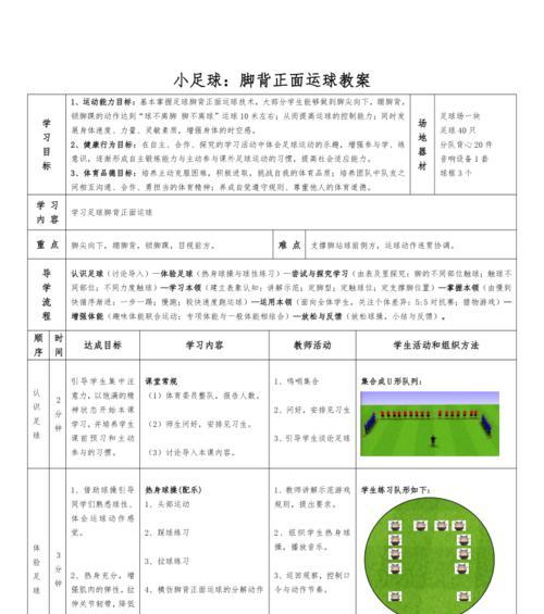 掌握足球正脚背射门技巧（打造出准确、有力的射门）
